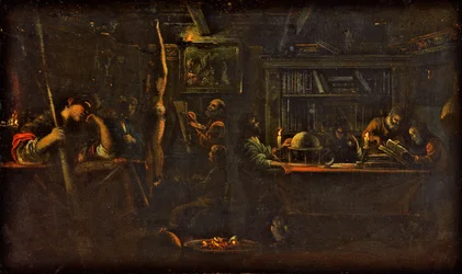 Minerva als Schirmherrin der Künste und Wissenschaften, 1600-05